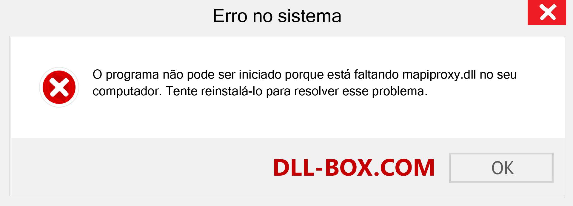 Arquivo mapiproxy.dll ausente ?. Download para Windows 7, 8, 10 - Correção de erro ausente mapiproxy dll no Windows, fotos, imagens
